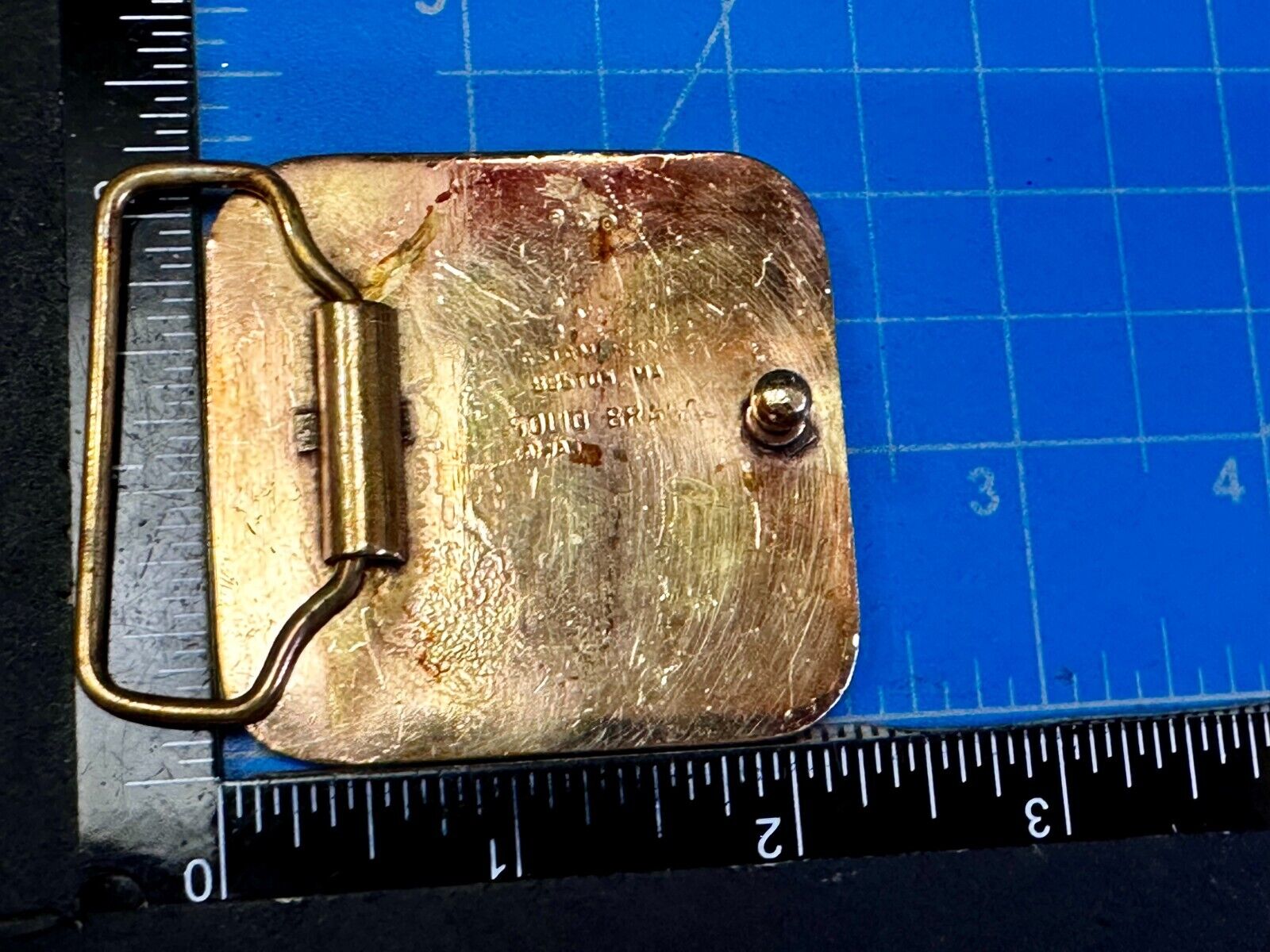 USPS United States Postal Service U.S Mail Solid Brass Belt Buckle
