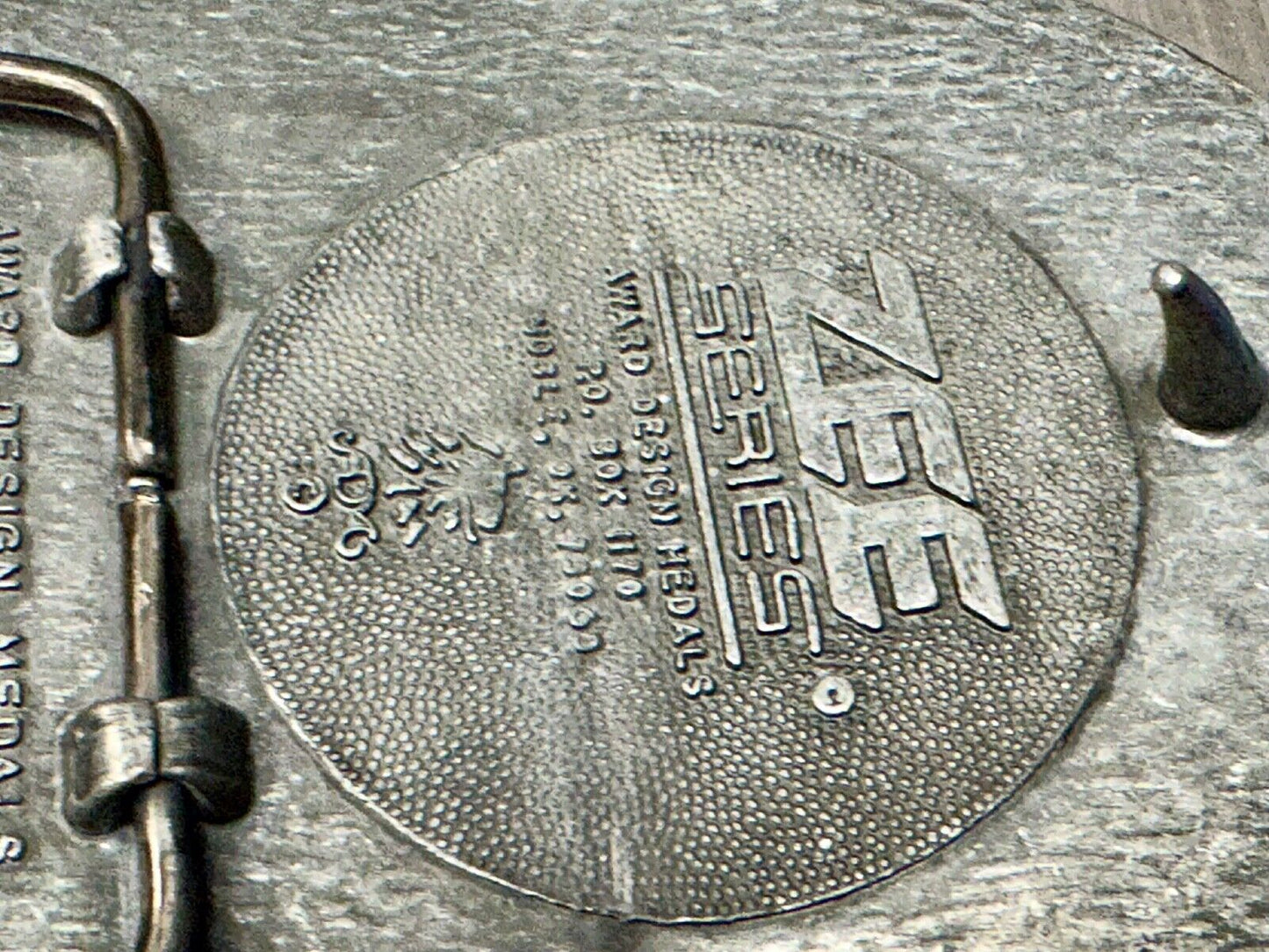ADM Zee Series Cowboy Longhorn Steer Roping NOS Belt Buckle Award Design Medals