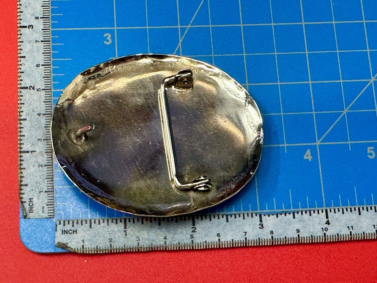Turquoise Stone Horse Head & Shoe, Quarter Coin Southwestern belt buckle
