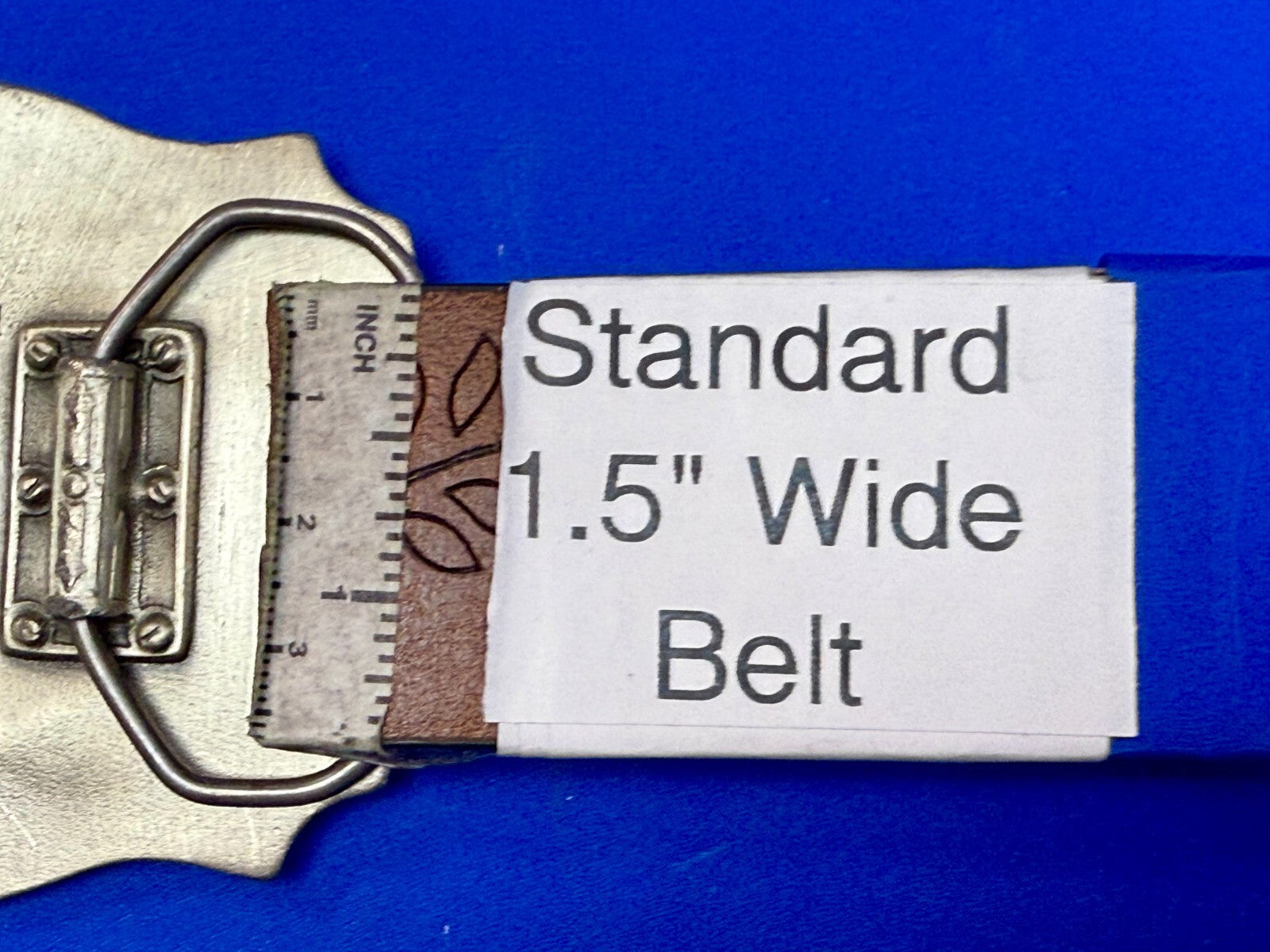 BKE Custom Letters?  Centerpiece on Vintage Fine Pewter 2004 Belt Buckle
