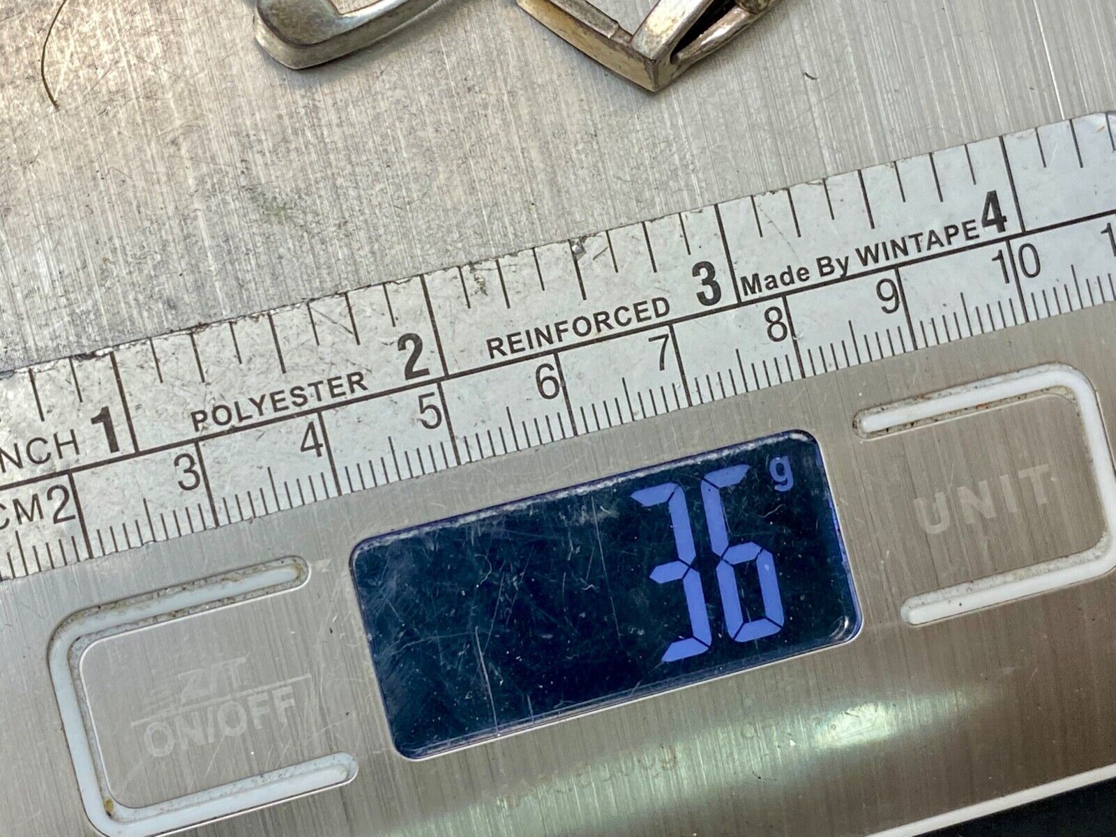Two piece antique silver tone?  see through belt buckle