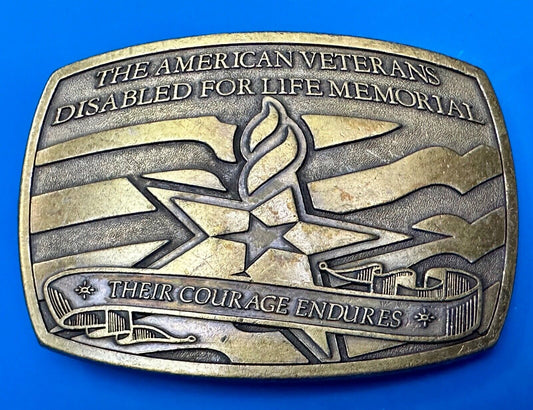 American Veterans Disabled for life Memorial Commemorative 2006 Belt Buckle