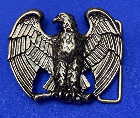 Vintage Avon Majestic Patriotic Eagle Wings Spread Metal cutout Belt Buckle
