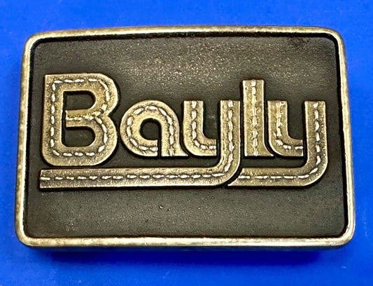Bayly  Hats Uniform company ?  Vintage 1977 Anacortes Solid brass belt buckle