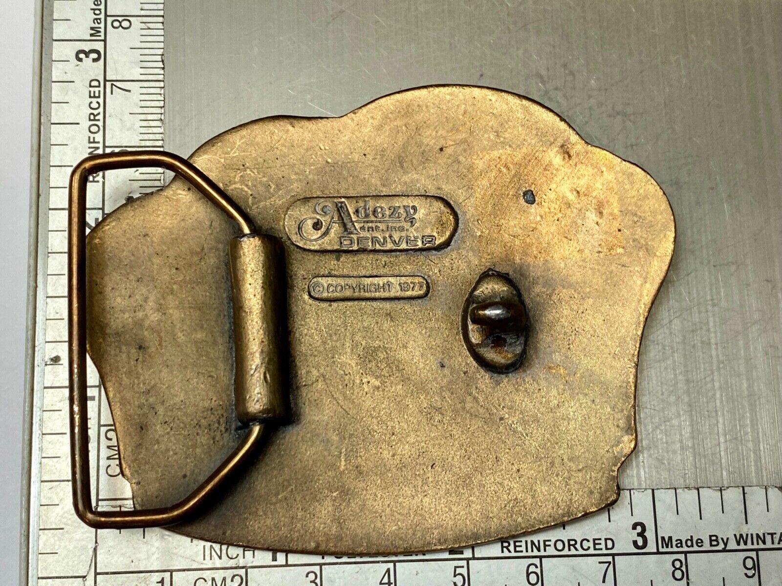 VINTAGE 70's HOT AIR Balloons Belt Buckle Helen Georgia Collectible Belt Buckle