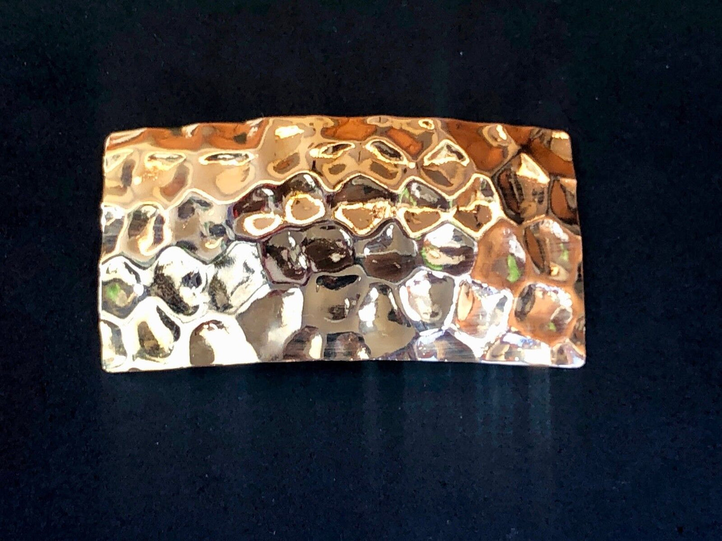 Vintage Gold tone Scarf Clip Belt Tie Slide Buckle 