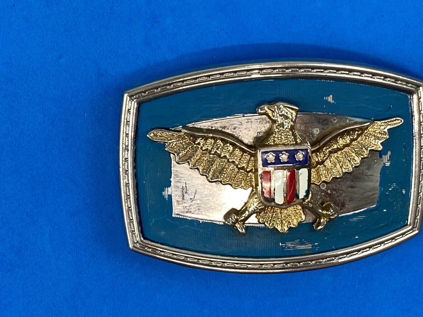 United States Of America Eagle With Shield Belt Buckle Colorful!   Different!