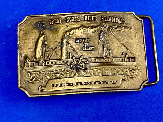 Vintage boat ship belt buckle 