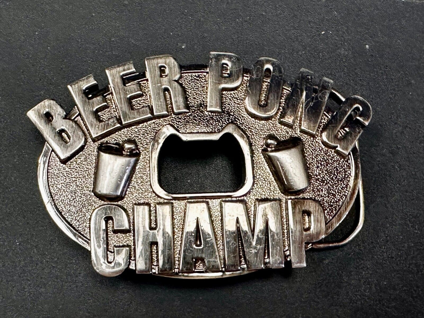 Beer Pong Champ Drunk Drinking Novelty Belt Buckle with Bottle Opener KALAN