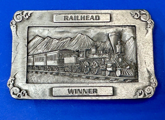 Train RR Railhead Winner ARIZONA COWBOY SHOOTERS ASSOCIATION BELT BUCKLE