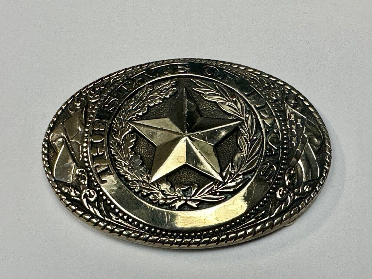 The Great State of Texas, Lone Star - Tony Lama Collection western belt buckle