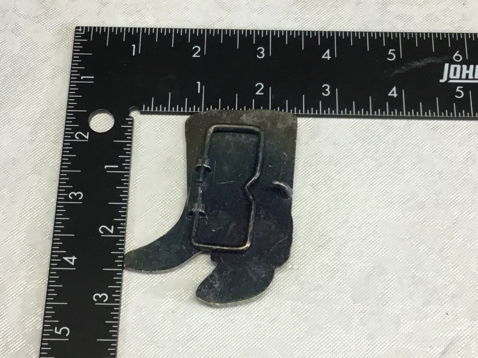 Vintage 3" Tall Cowpoke ( Cowboy/Cowgirl) Boots Brass Belt Buckle Complete NICE