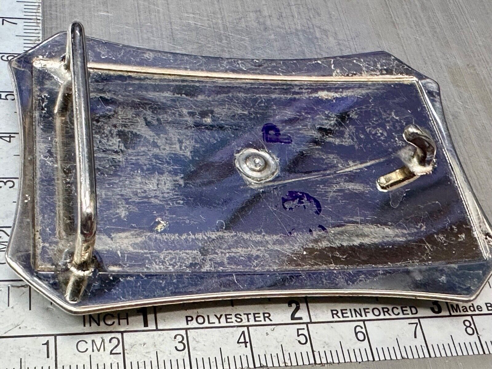 Vintage horse saddle - used Belt Buckle