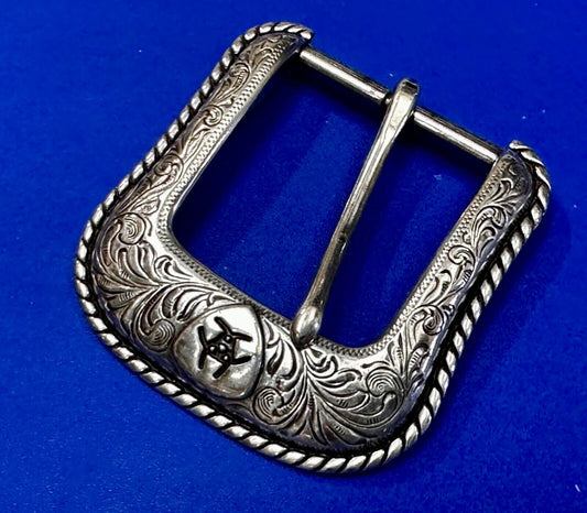 ARIAT Silver Belt Buckle A2108 Ranger Style Replacement Western Belt Buckle