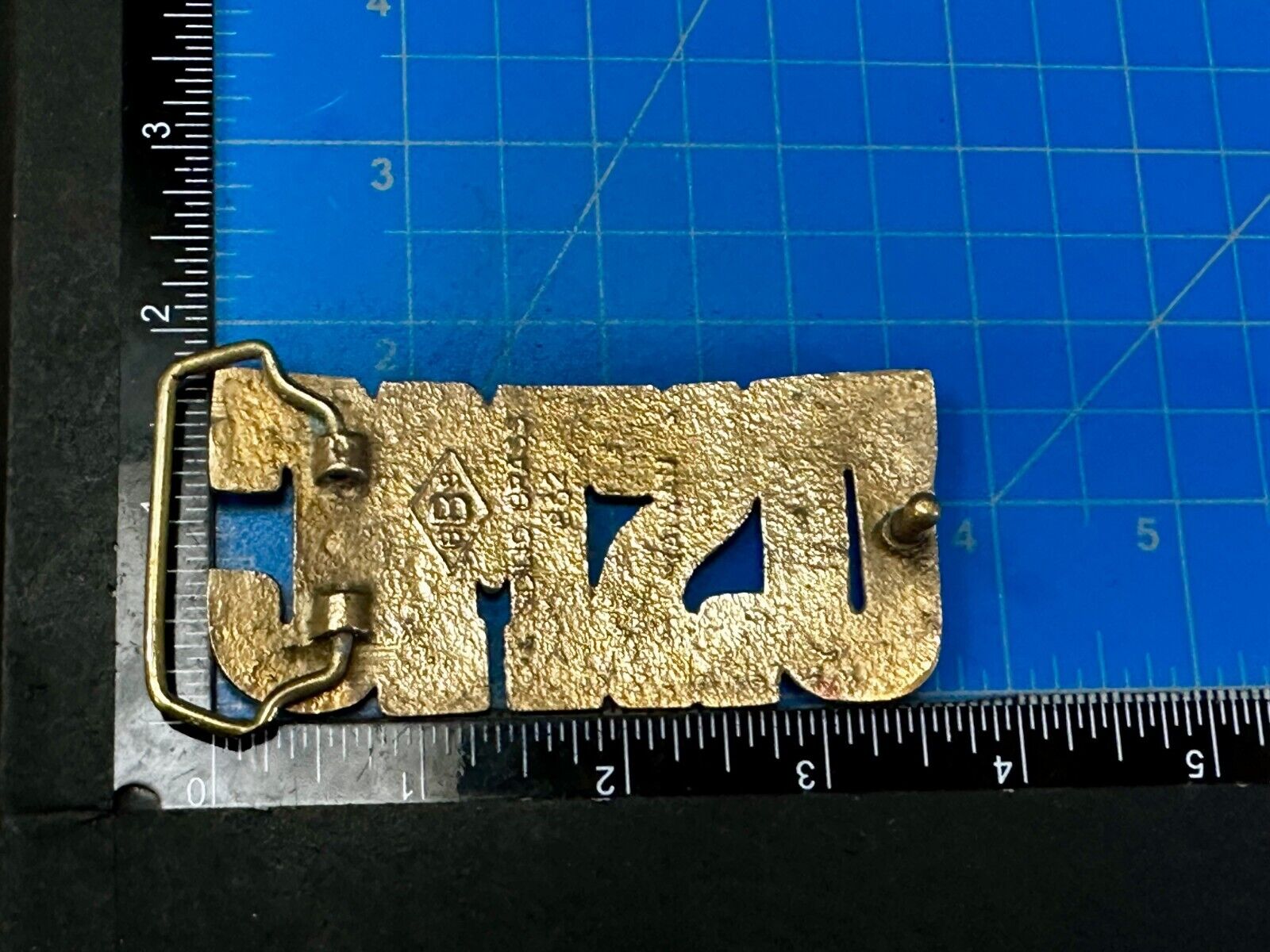 USMC United States Marines Patriotic Block Letter Baron Brass Belt Buckle