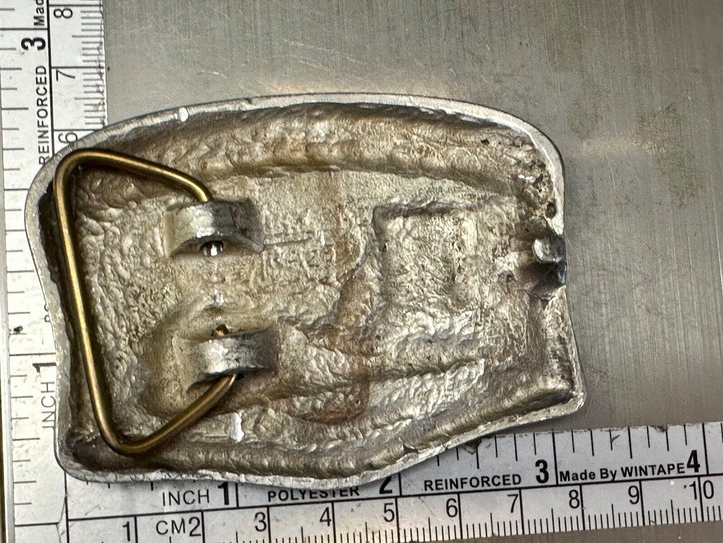 Utah Railway Co Vtg Train Railroad 82 Years - Gary Prazen Sculpture Belt Buckle