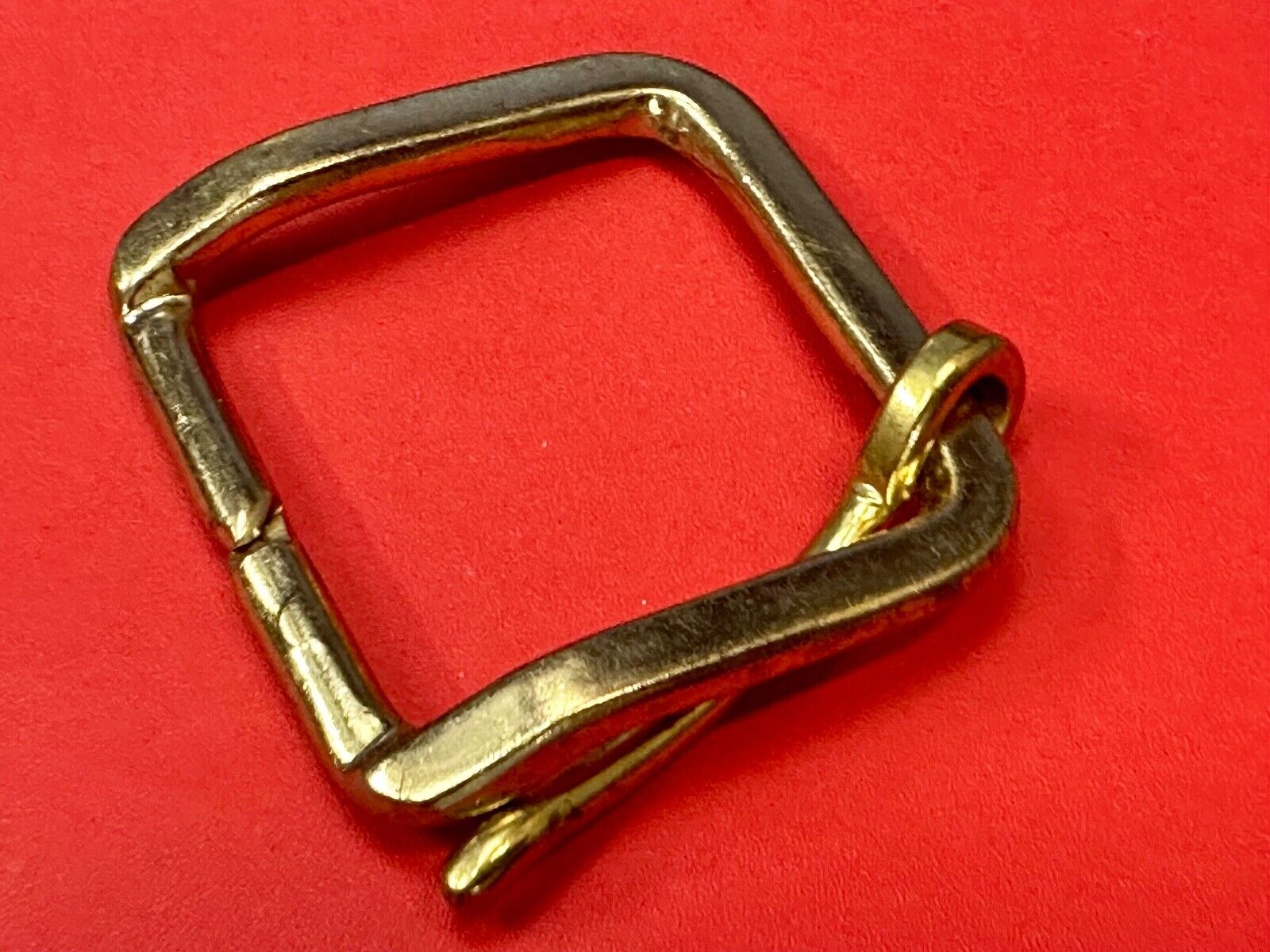 Vintage  replacement belt buckle marked W with unique angle
