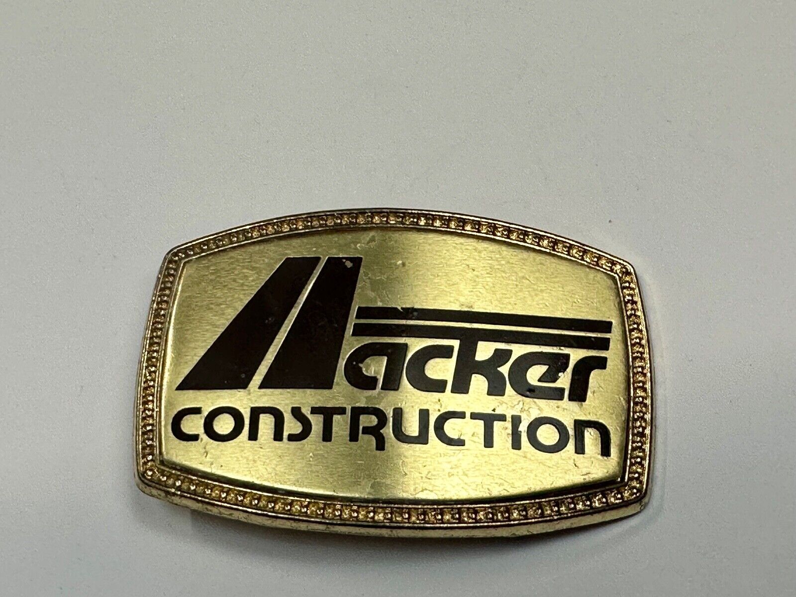 ACKER Home Construction Company Promo Advertising belt buckle  FL, GA, Texas