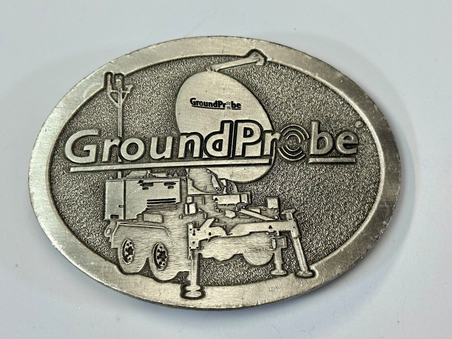 vintage Ground probe Company promo Advertising belt buckle
