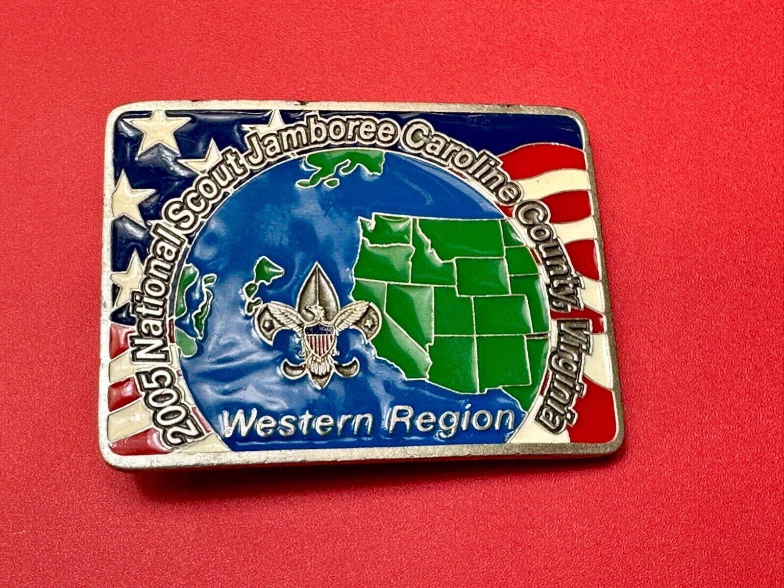 2005 BSA National Scout Jamboree Caroline County of Virginia Limited Belt Buckle