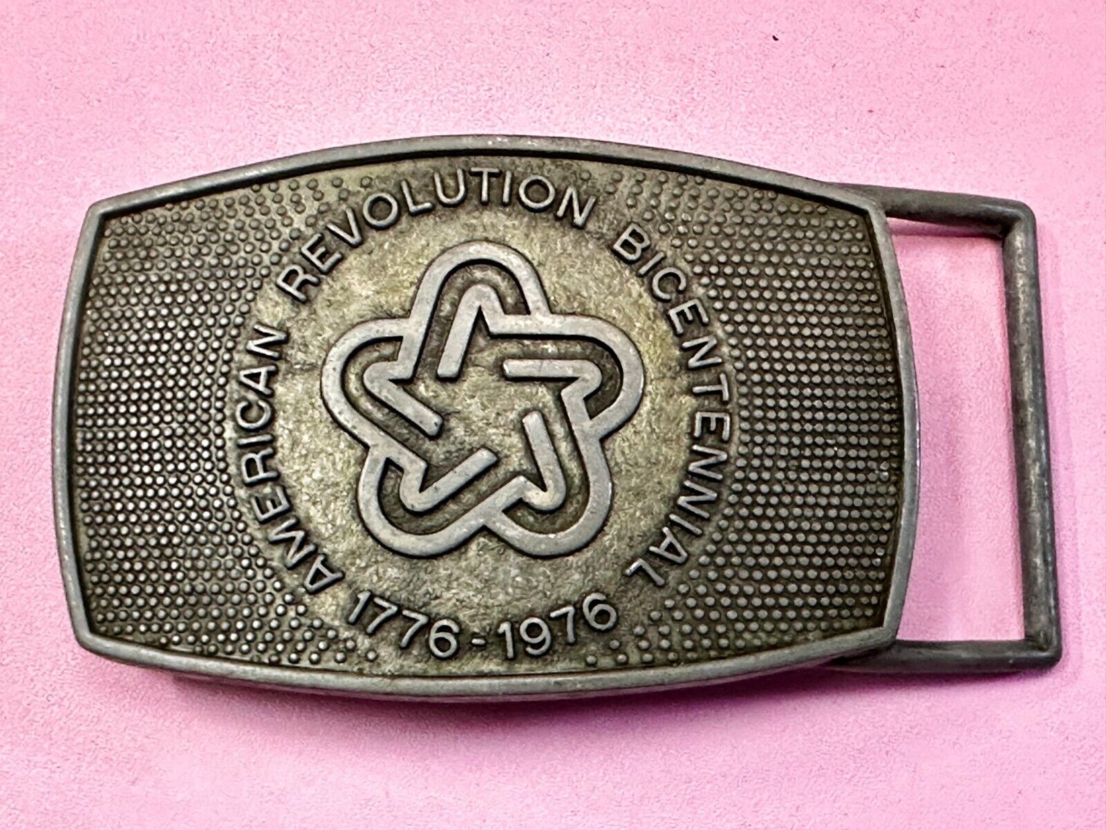 American Revolution Bicentennial Commemorative Belt Buckle by Lee.Co.Ny.Ny