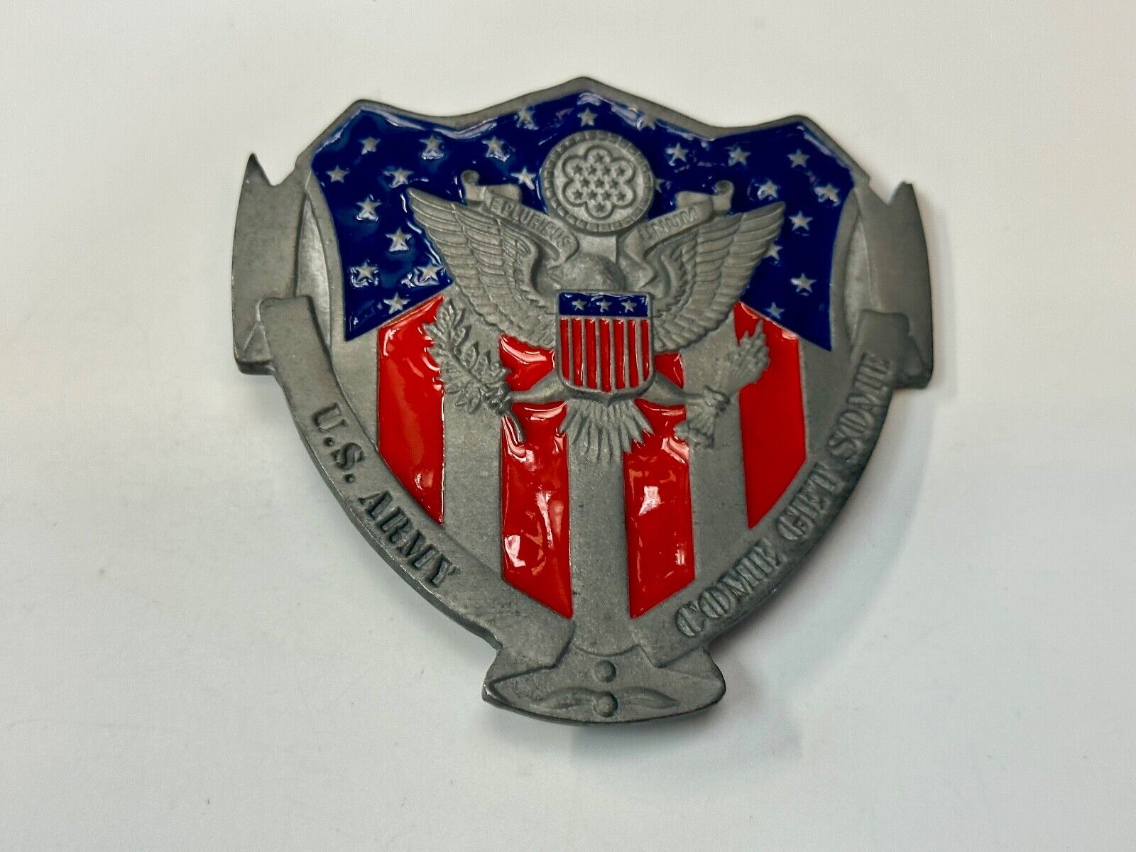 U.S. Army Patriotic America Belt Buckle Come Get Some Buckle Great American Prod