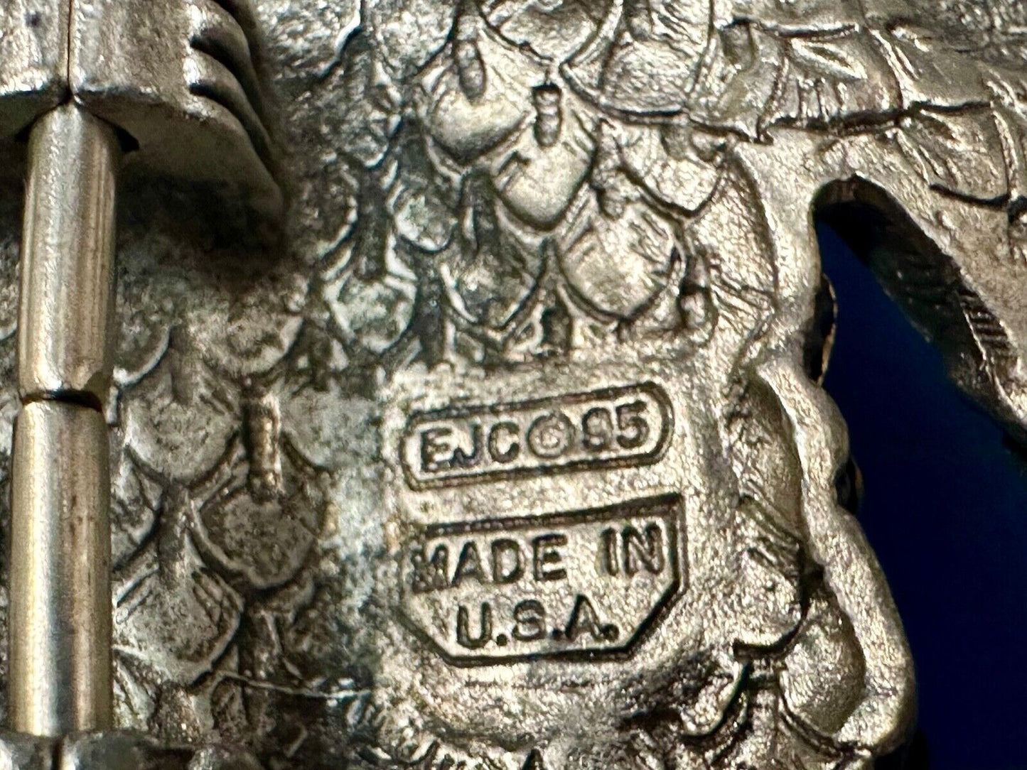 Unique Native American Indian Vintage Two tone EGE 93 Belt Buckle