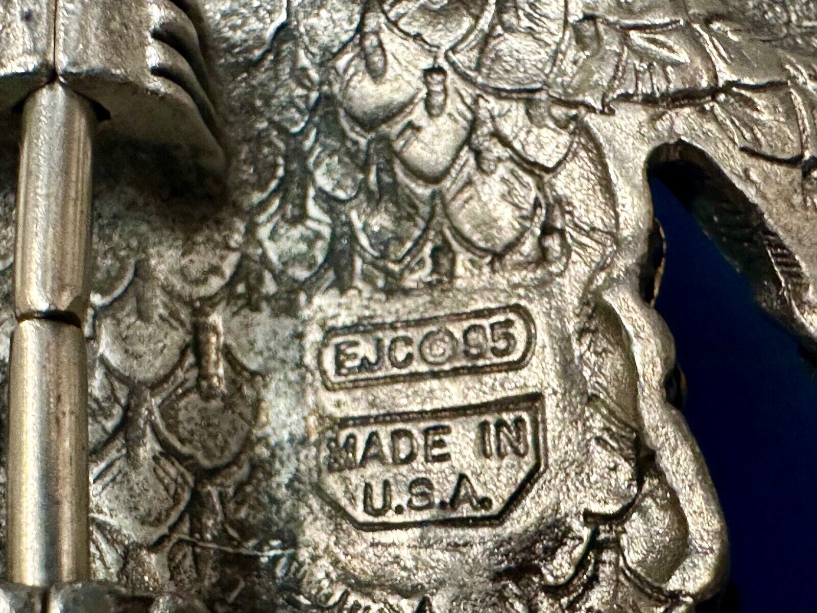 Unique Native American Indian Vintage Two tone EGE 93 Belt Buckle