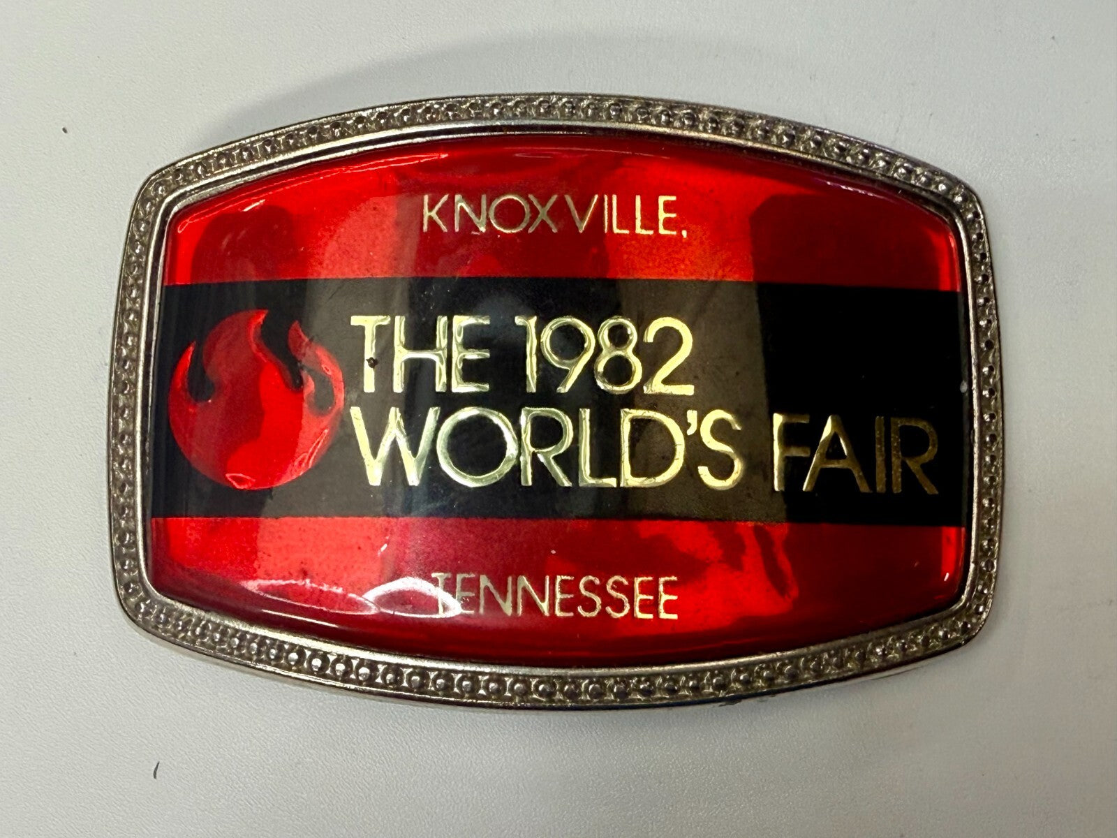 The 1982 World's Fair Knoxville Tennessee State Commemorative Belt Buckle