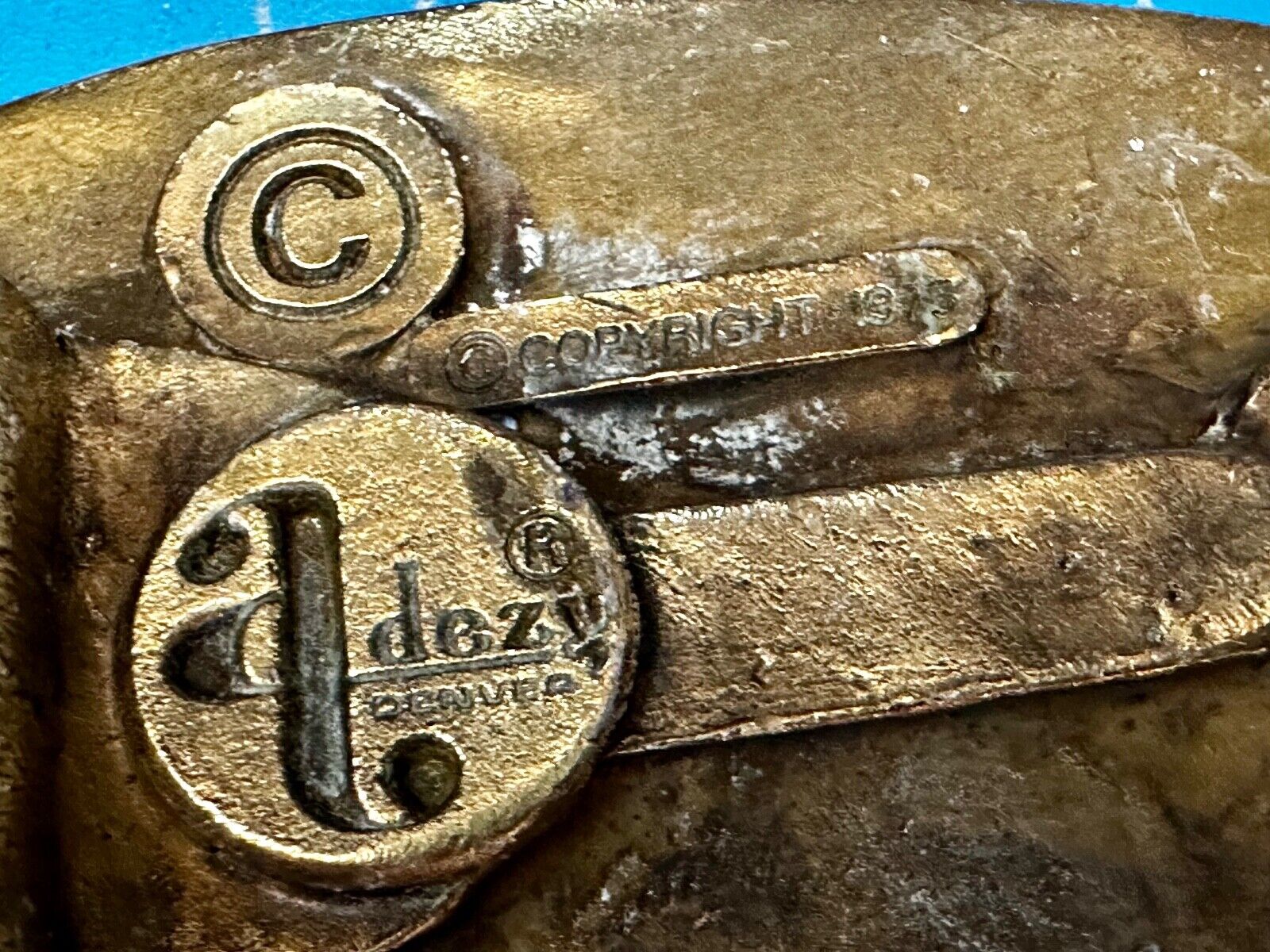 Two deer in nature Vintage Belt Buckle by Adezy - Hunters Gift!