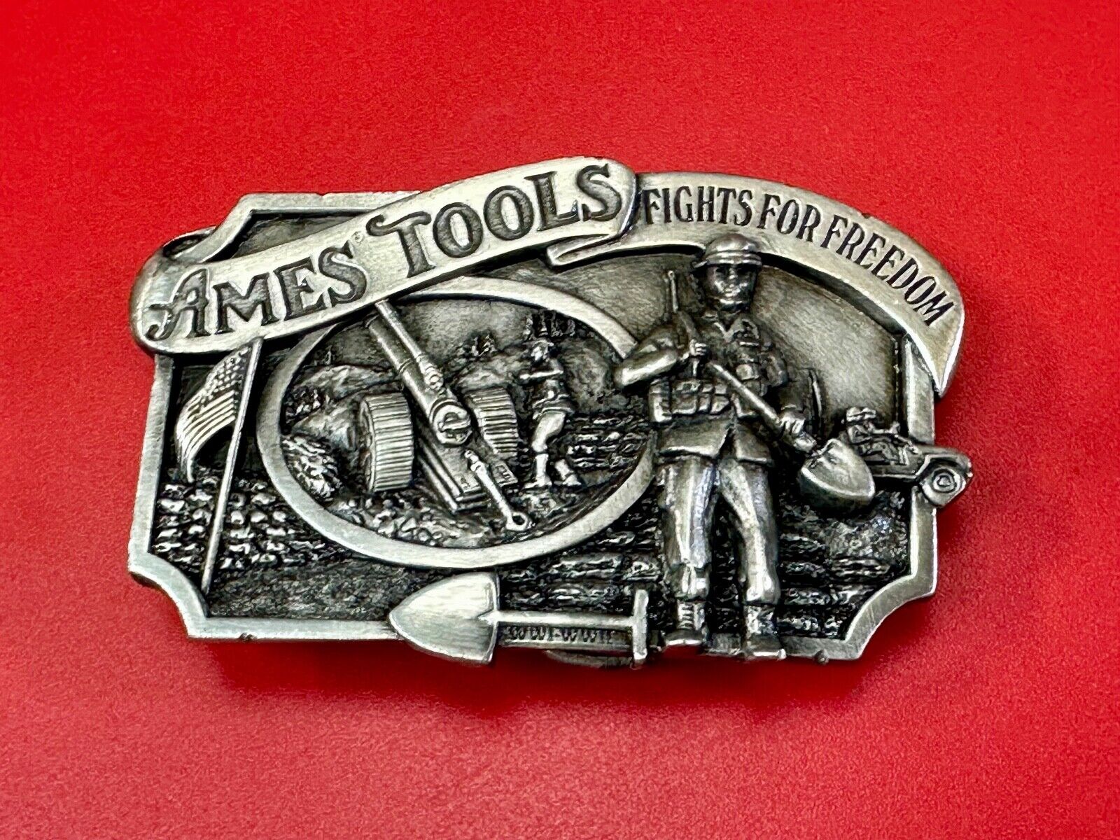 Ames Tools Fights for Freedom 1984 Siskiyou Belt Buckle Lawn & garden supply Co