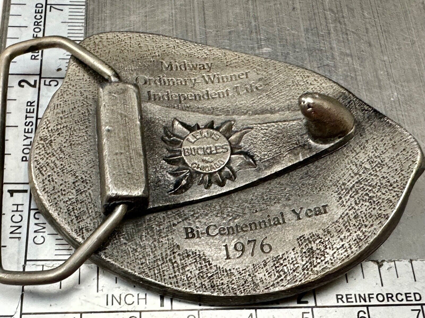 Total Way of Life Lewis Buckles Belt Buckle Midway Independent Life 1976