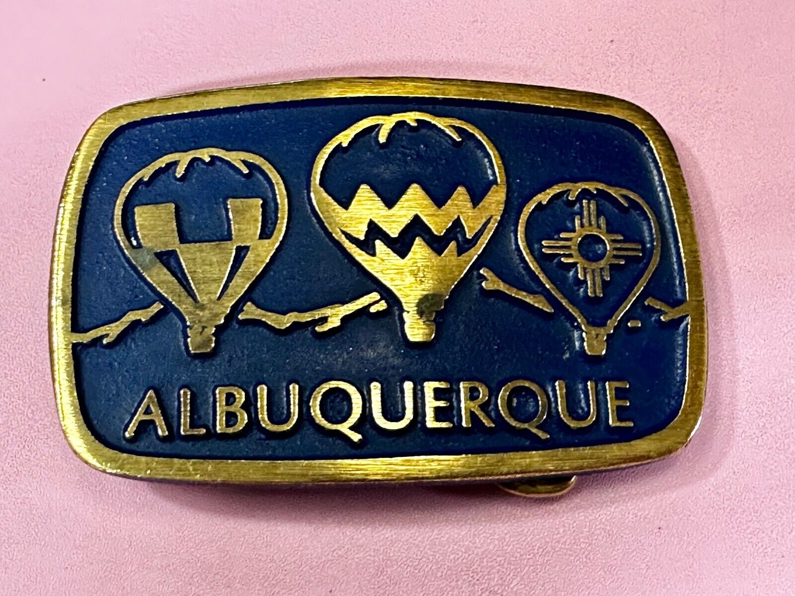 Albuquerque Hot Air Balloons Fiesta Festival Collectible Souvenir Belt Buckle