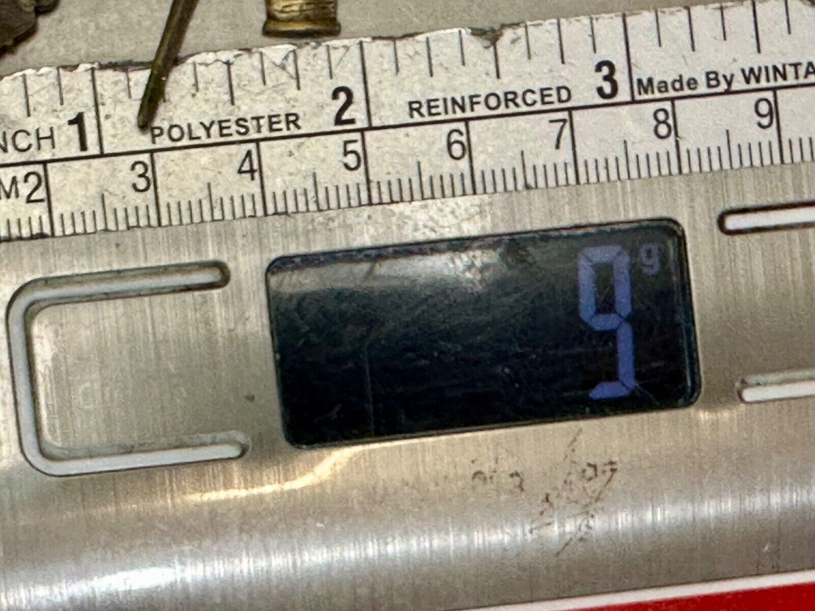 Sewing needle thread dangle charms JJ Signed vintage pewter brooch pin