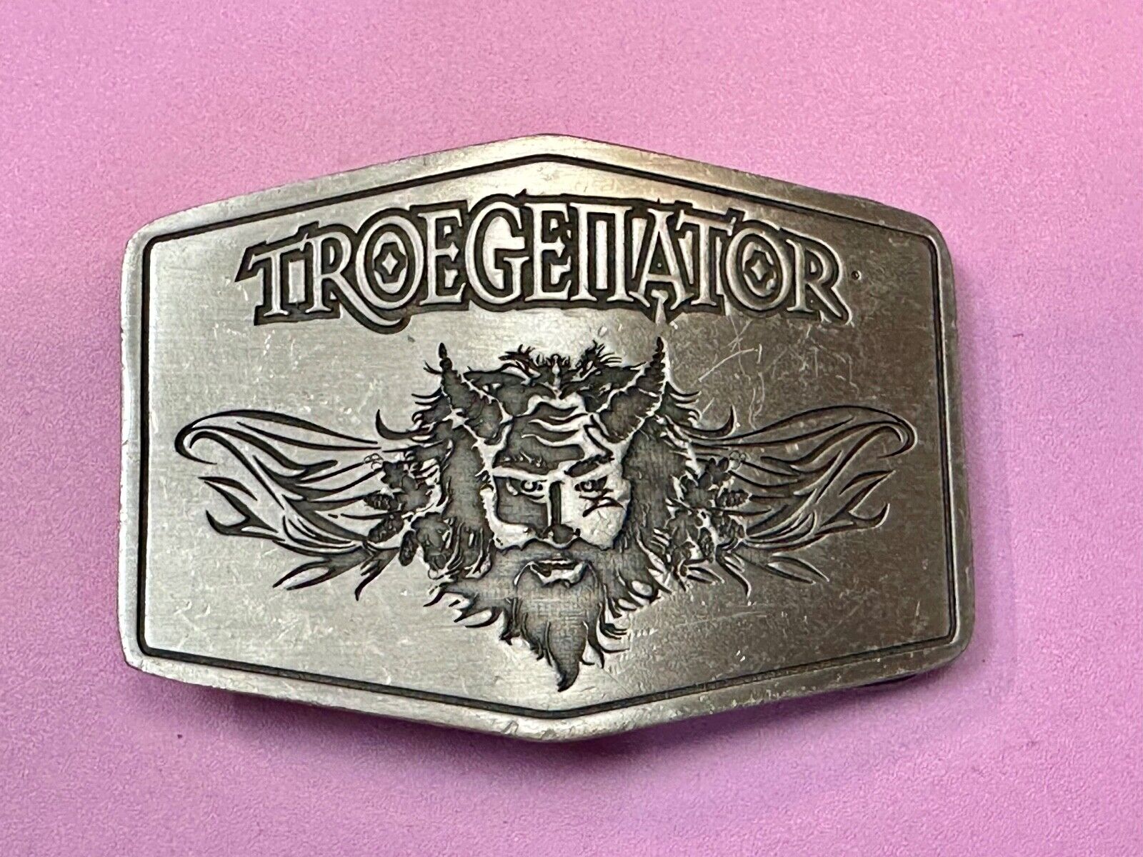 Troegenator Tröegs Brewing Company Silver Tone Vintage Belt Buckle