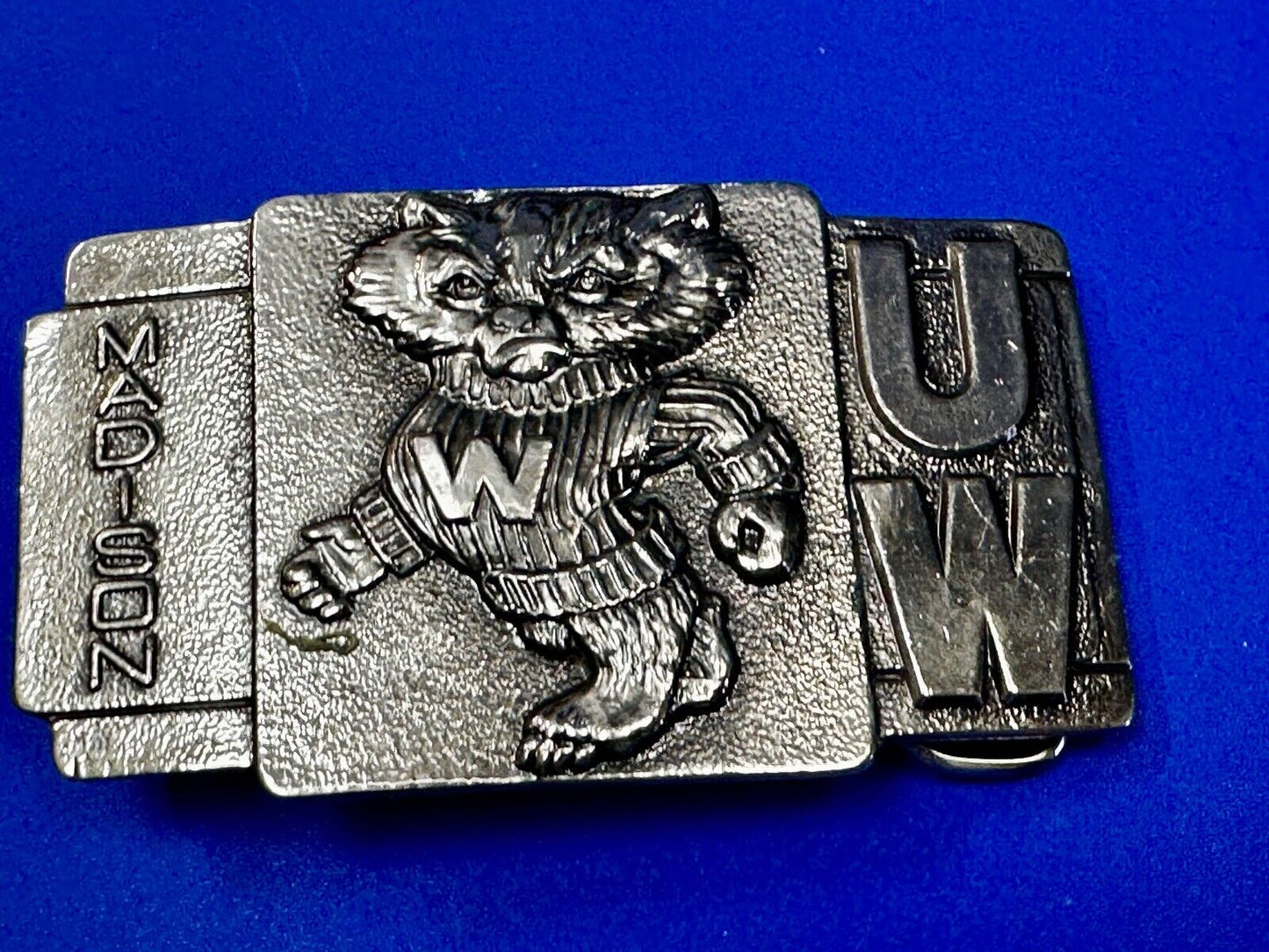 UW Badgers Belt Buckle  Mining Metallurgy Clubs University of Wisconsin Madison