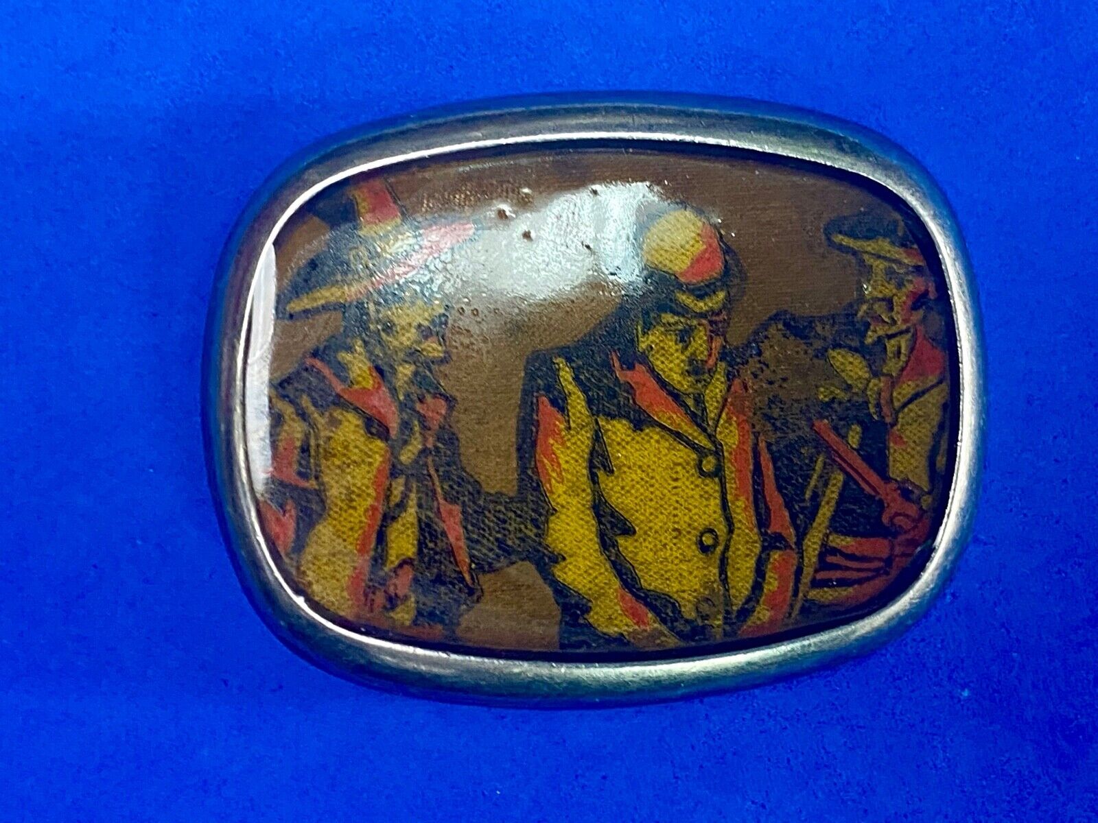 719 Story Picture Belt Buckle   - Old Time Movie Stars