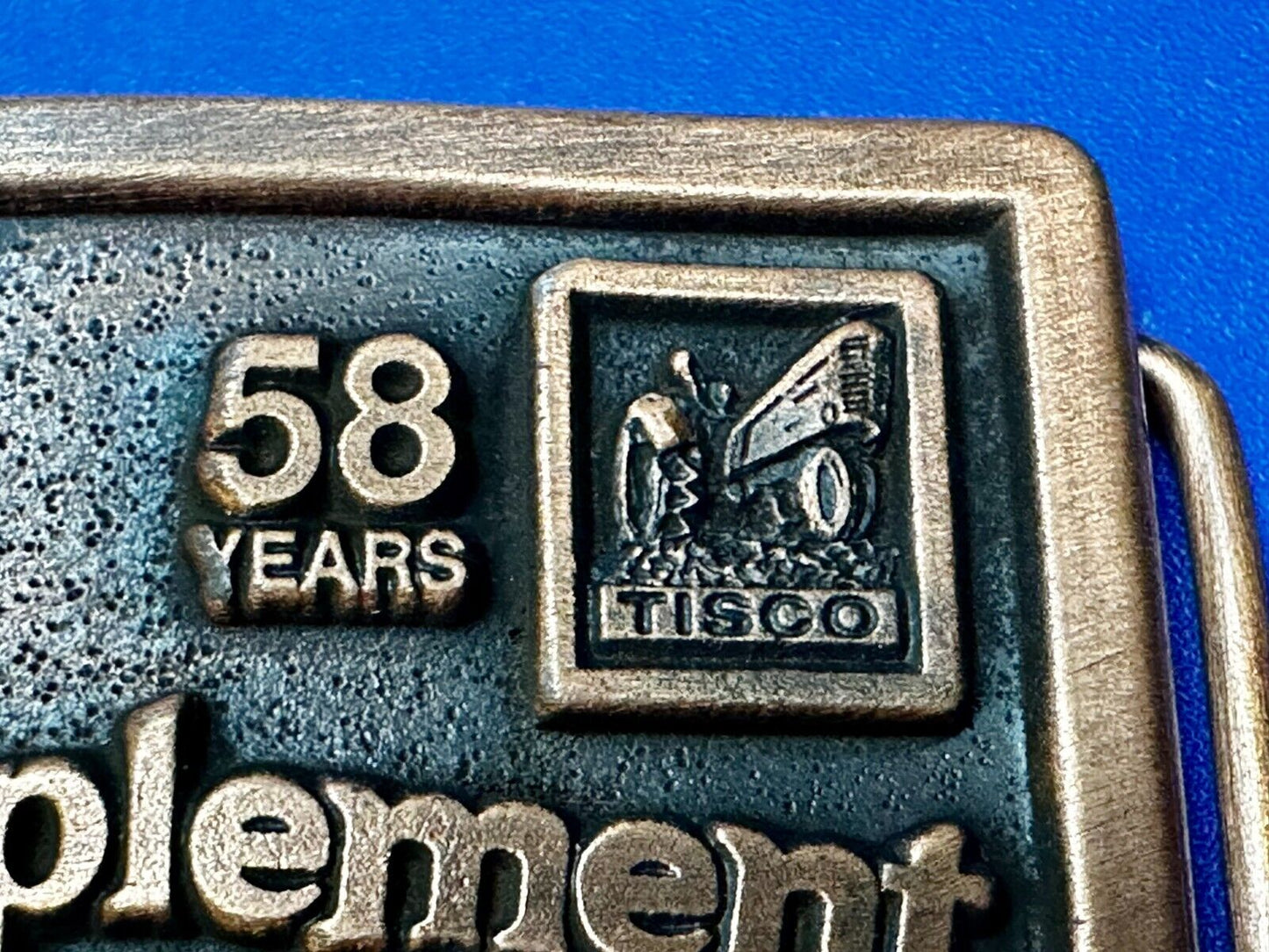 58 Years TISCO Tractor Implement Supply company NOS Belt Buckle by Speccast