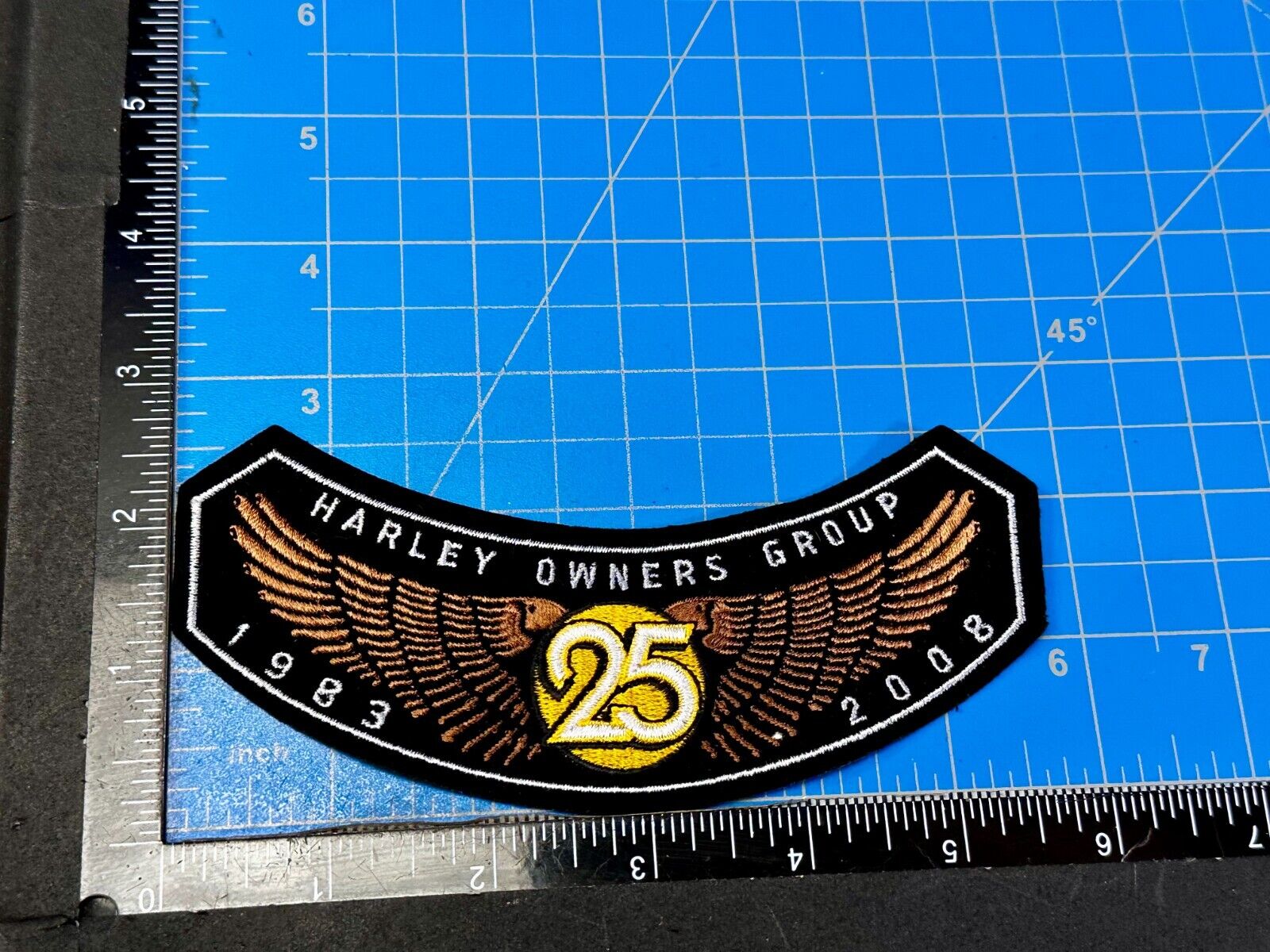 25 Years 2008 Harley Davidson Owners Group Motorcycles Jacket Vest Patch