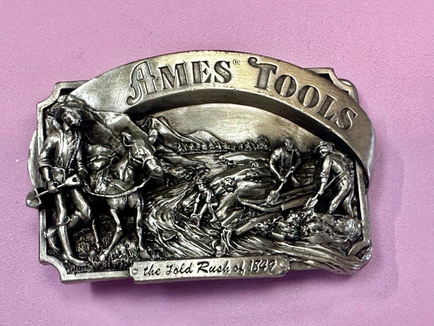 Ames Tools The Gold Rush of 1849 Commemorative Limited Siskiyou 90's Belt Buckle