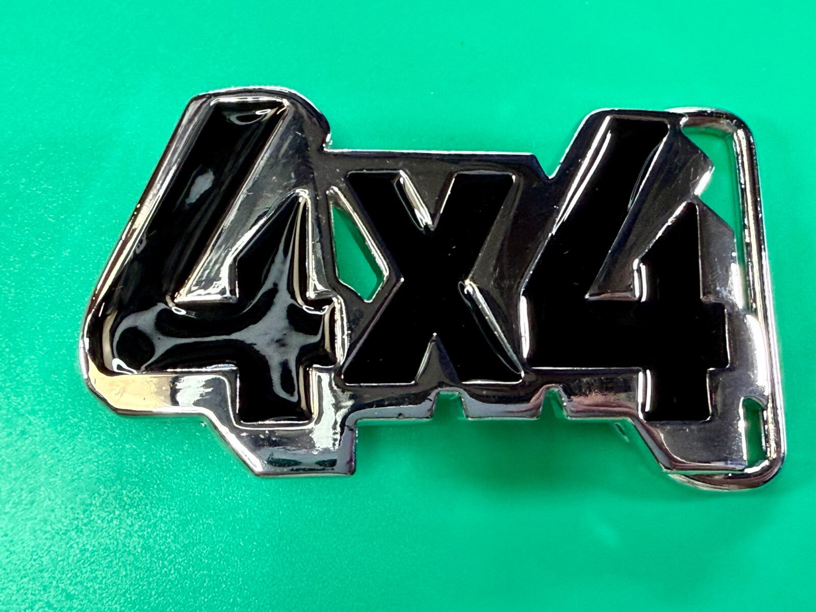 4X4 Four By Truck All Wheel Drive Gear Block Letters Cutout Belt Buckle