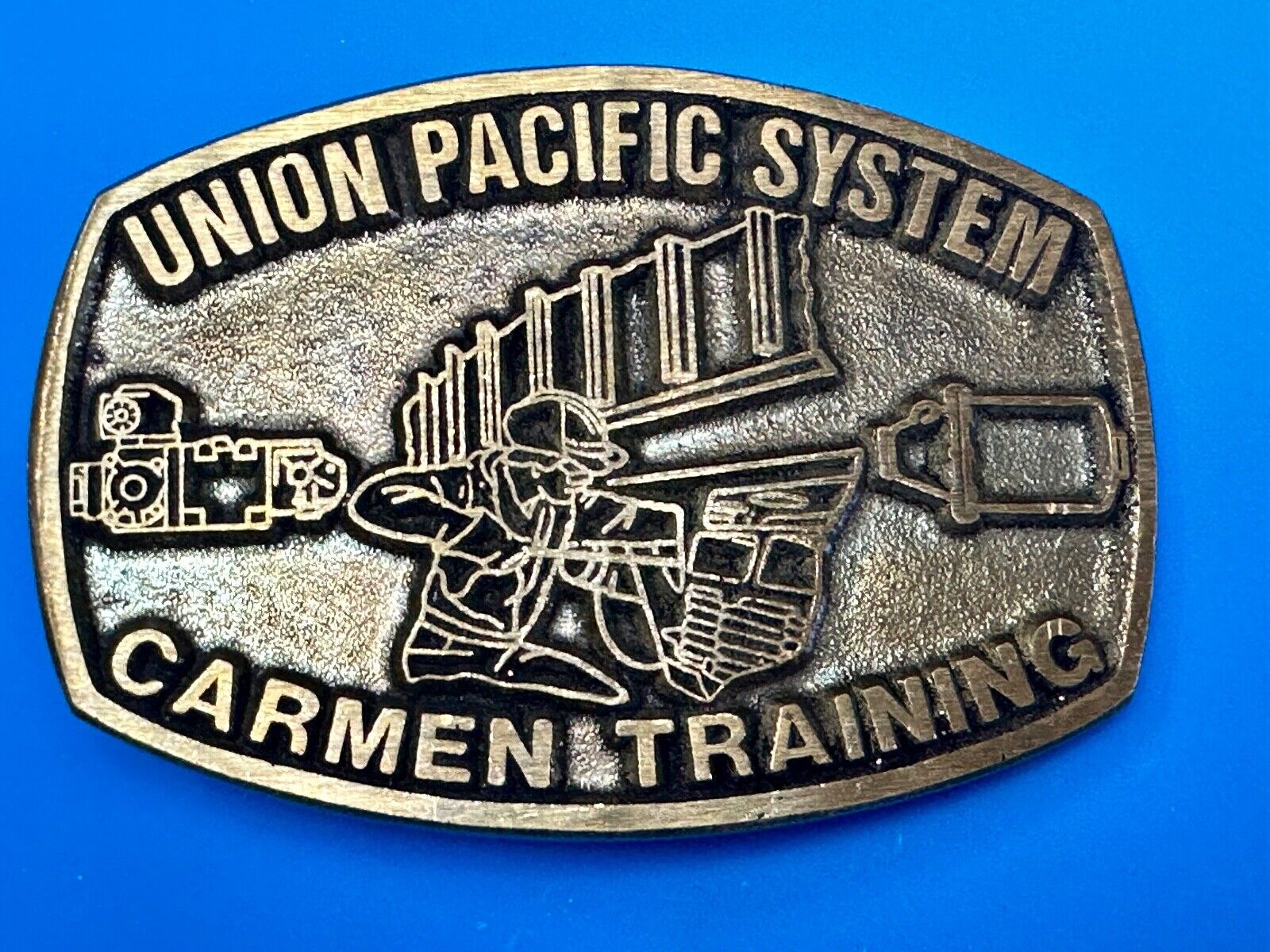 Union Pacific Railroad Train Carmen Training Solid Brass dynabuckle Belt Buckle