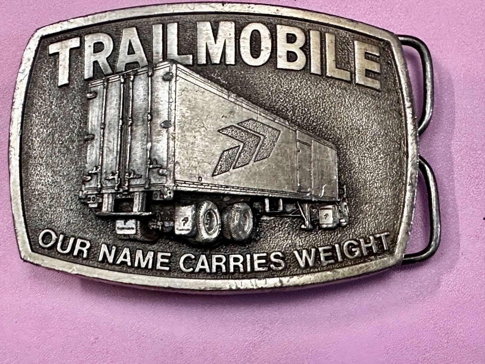 Trailmobile Our Name Carries Weight Semi Truck Long Haulers Trucker Belt Buckle