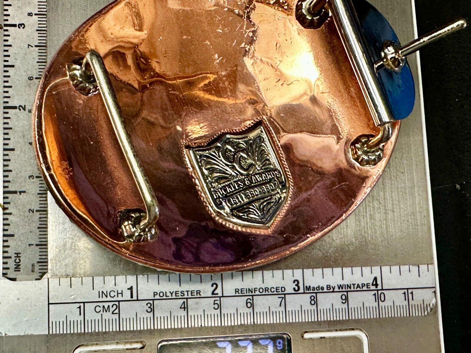 TJHRA Texas Jr. Rodeo 2021 Bareback Steer Riding Champion Trophy Belt Buckle
