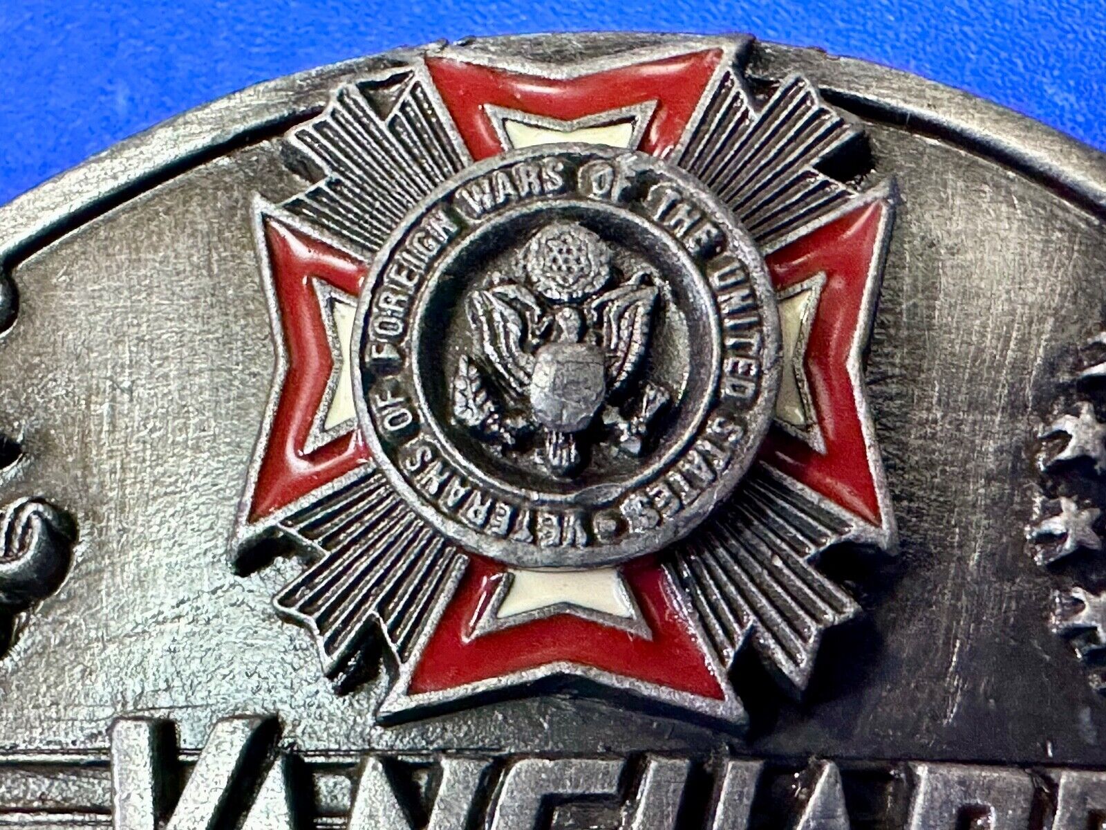 VFW Foreign Wars Veterans Vtg. Vanguard Excellence Award Siskiyou Belt Buckle