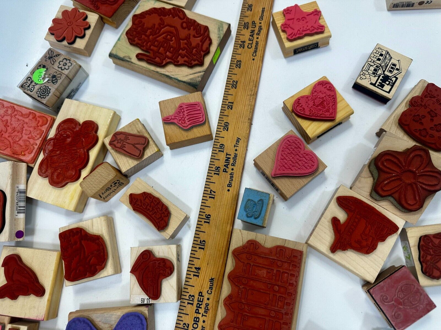 6.5 Pounds of Rubber Stamps HUGE LOT - Mostly NEW! Scrapbook Teachers SCORE!