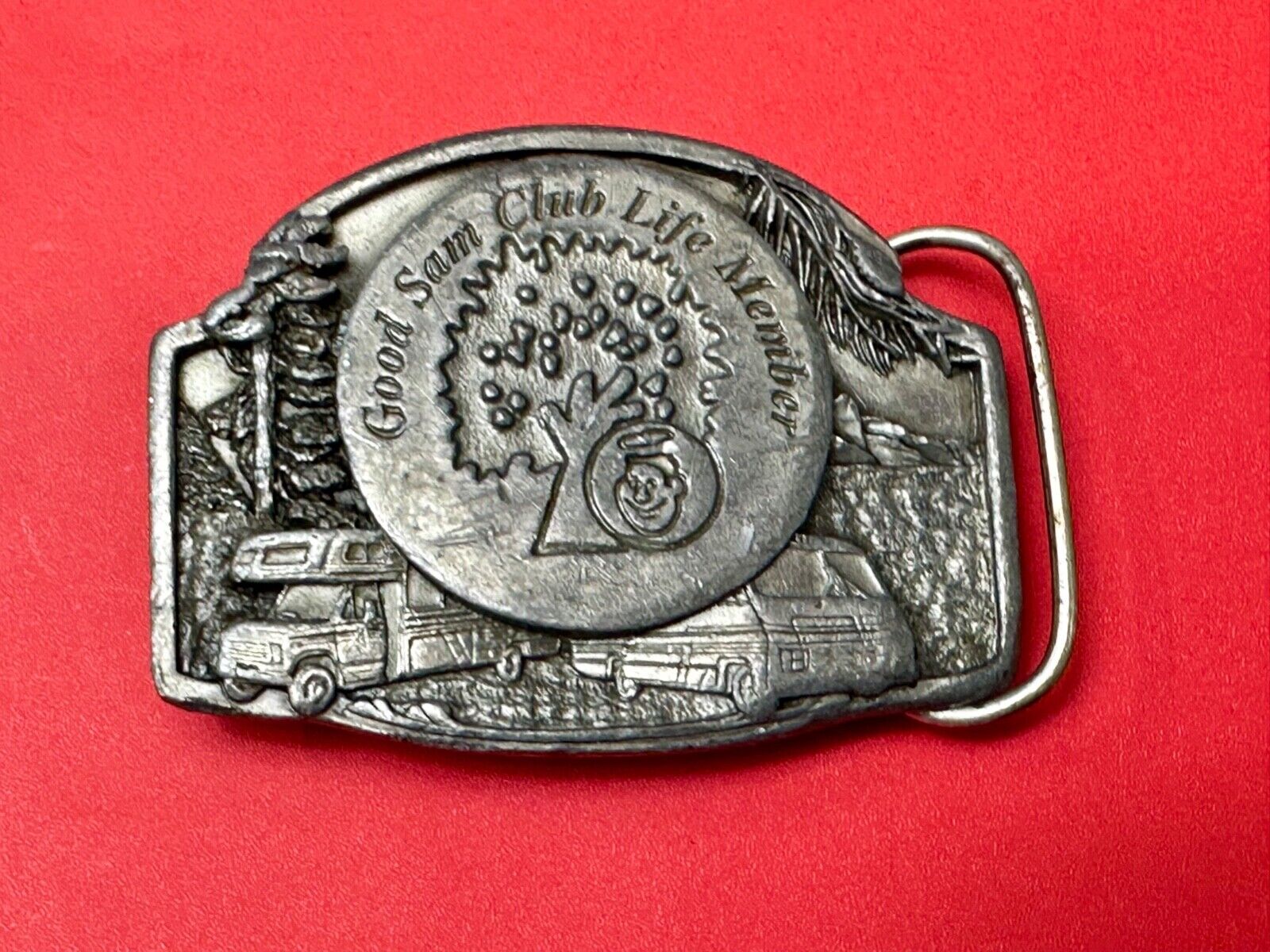 Vintage Good Sam Club Life Member Belt Buckle