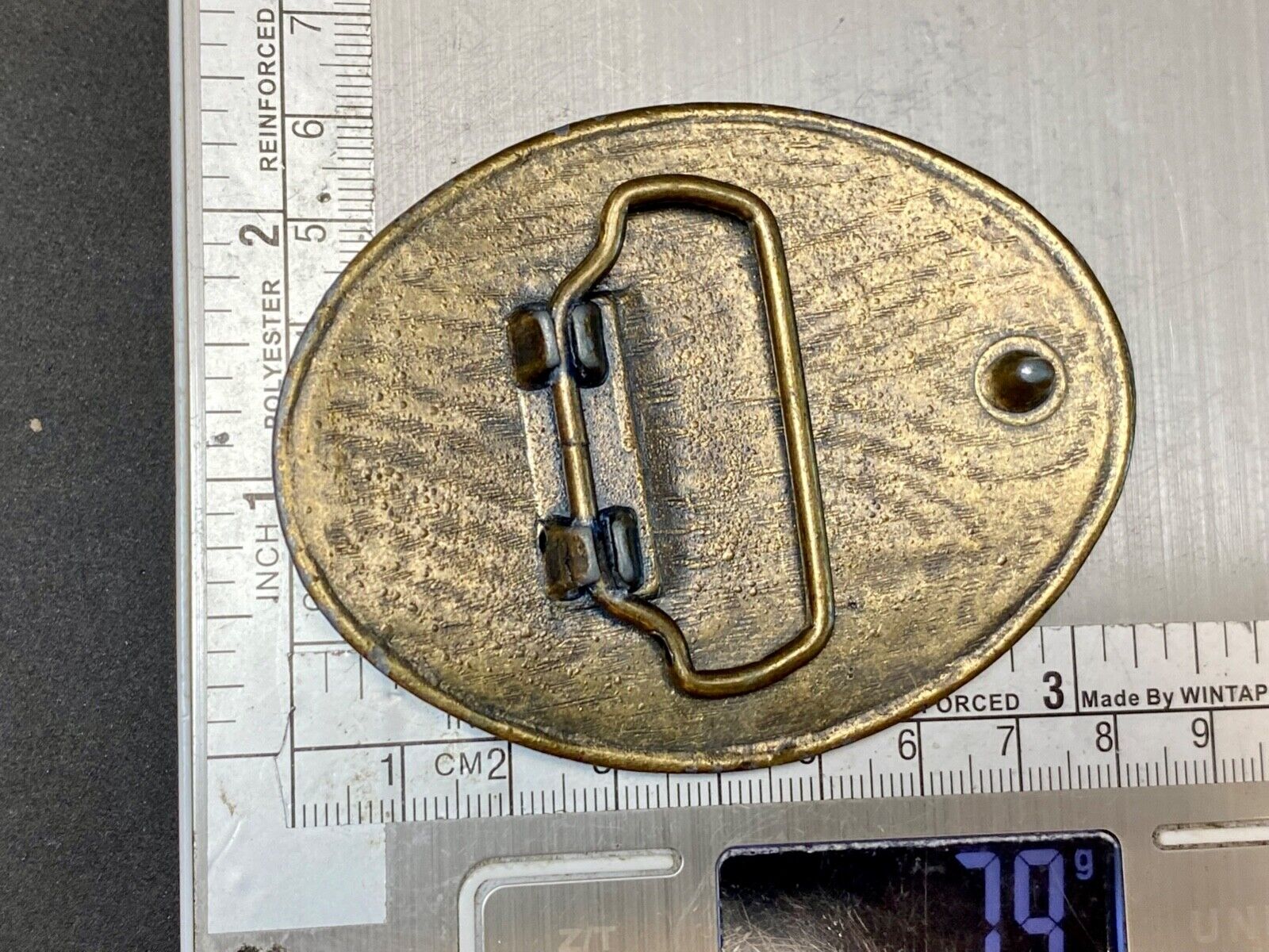 Vintage Frontier Hotel Old Las Vegas Casino Nevada Western Longhorn belt buckle