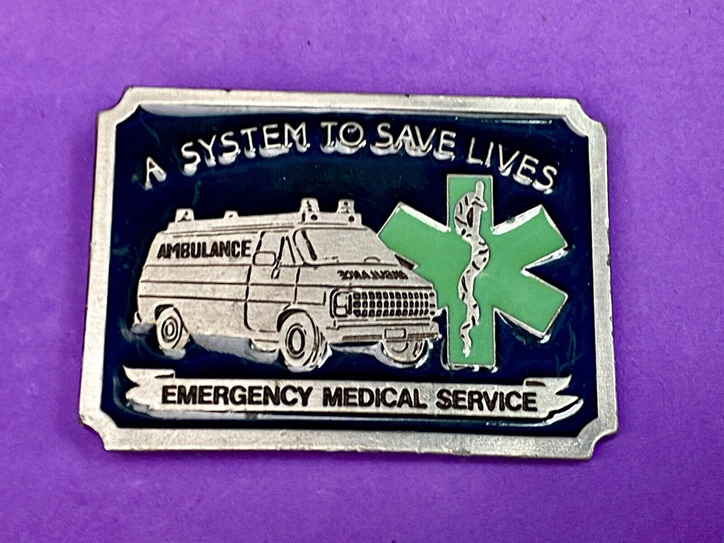 A System To Save Lives, Ems, Emergency Medical Service Belt Buckle