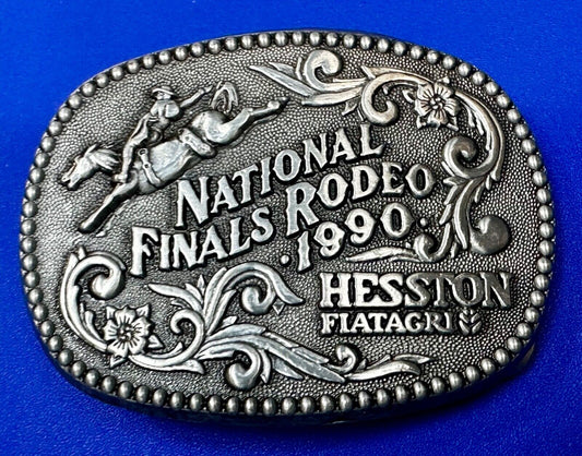 1990 NFR National Finals Rodeo  NOS Youth Size ADM Commemorative Belt Buckle